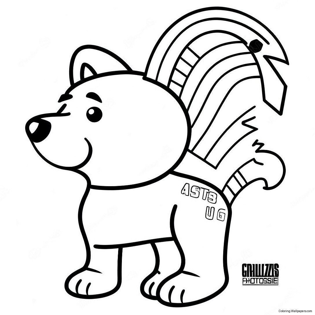 Mascote Dos Memphis Grizzlies Página Para Colorir 26342