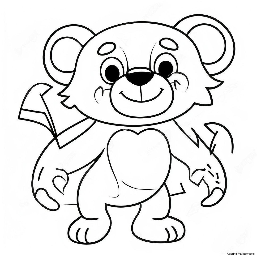 Mascotte Des Memphis Grizzlies À Colorier 26344