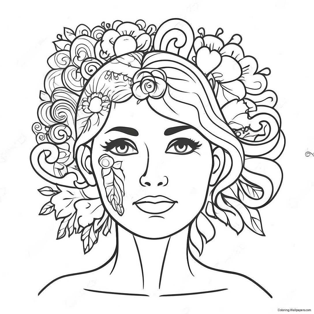 Mental Health Awareness Coloring Page 36624