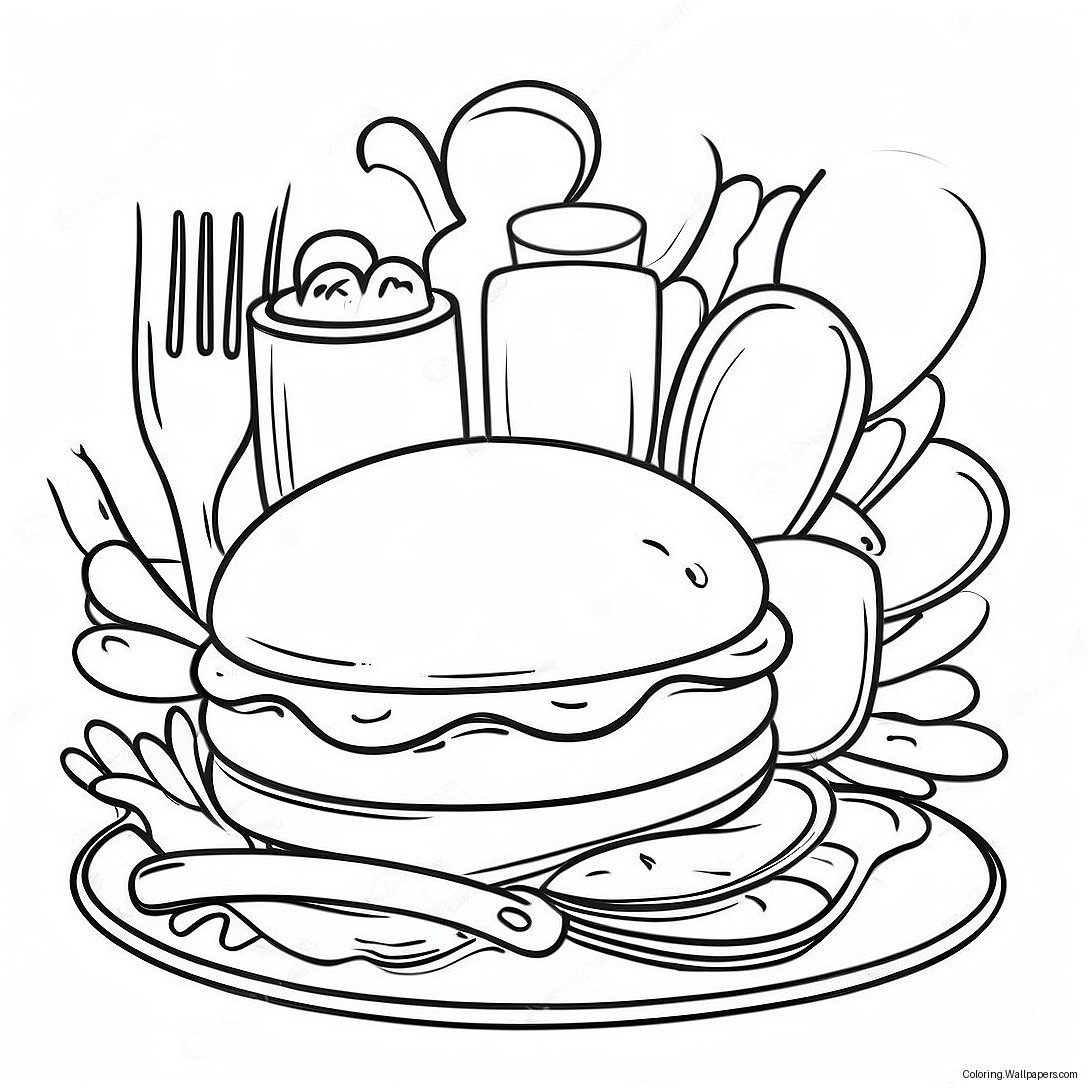 Menu Coloring Page 39514