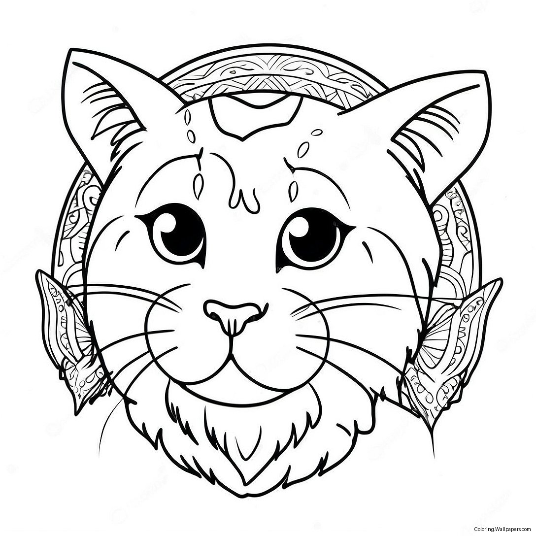 Meowscles Coloring Page 20323