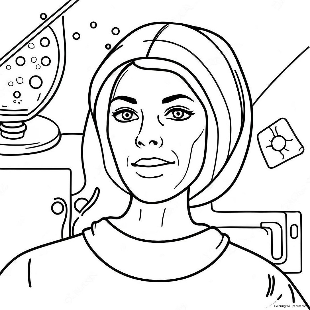 Meredith Grey In Surgery Coloring Page 17711