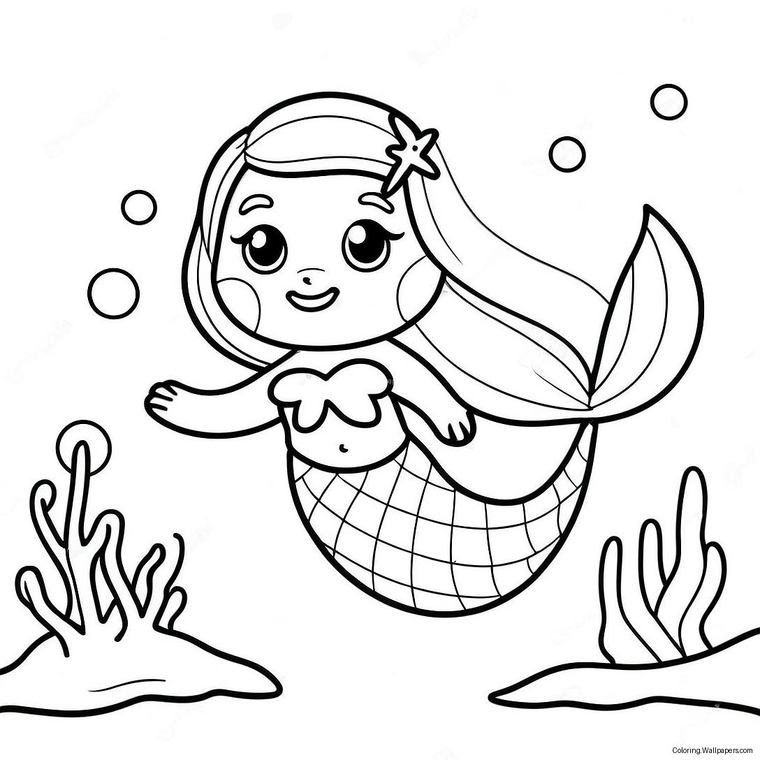 Kolorowanka Z Mermaid Puppy Na Podwodnej Przygodzie 26437