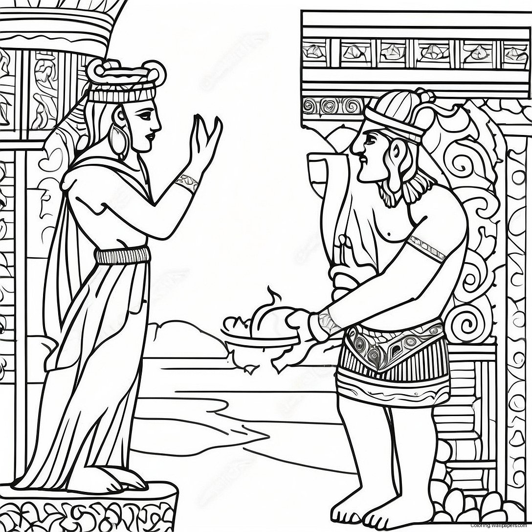 Mesopotamia Ancient Civilization Coloring Page 30736