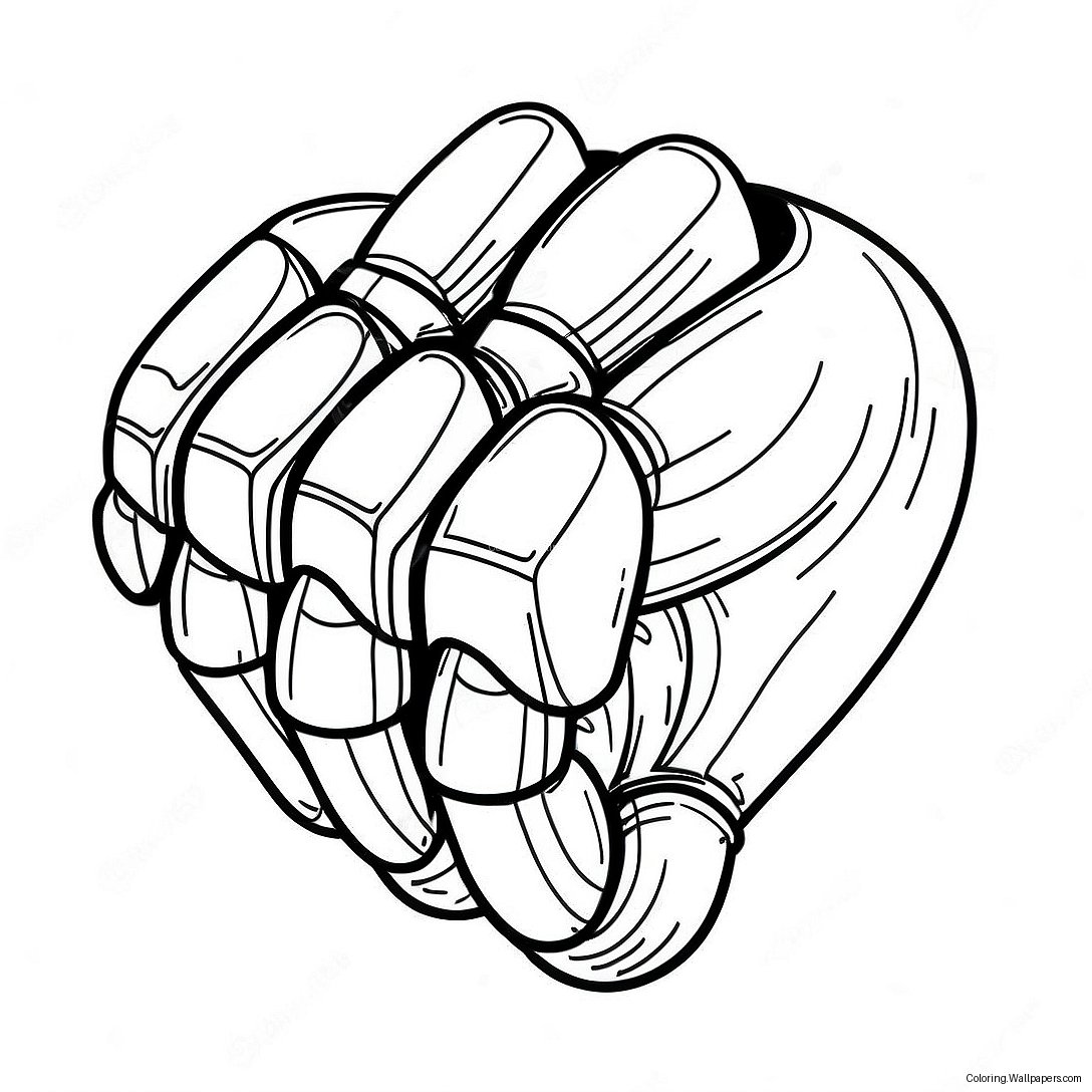 Metal Knuckles Coloring Page 54929