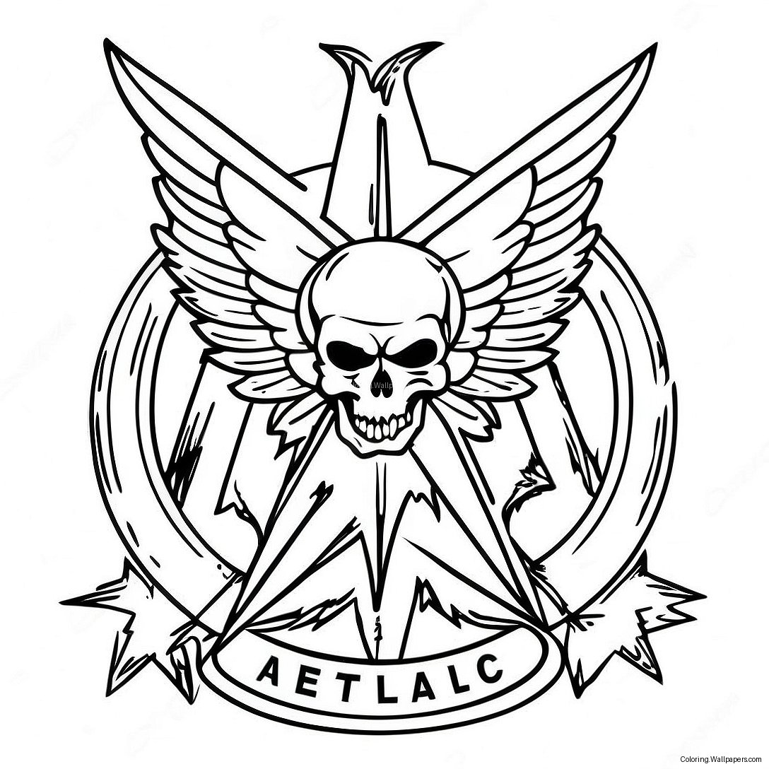 Metallica Logo Ausmalbild 22131