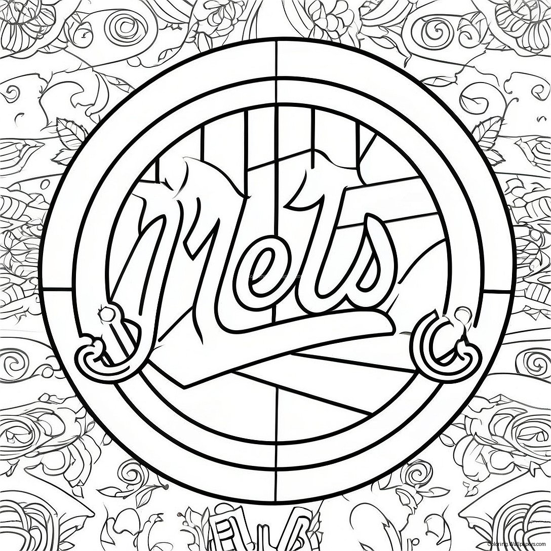 Mets Logotyp Målarbild 22955