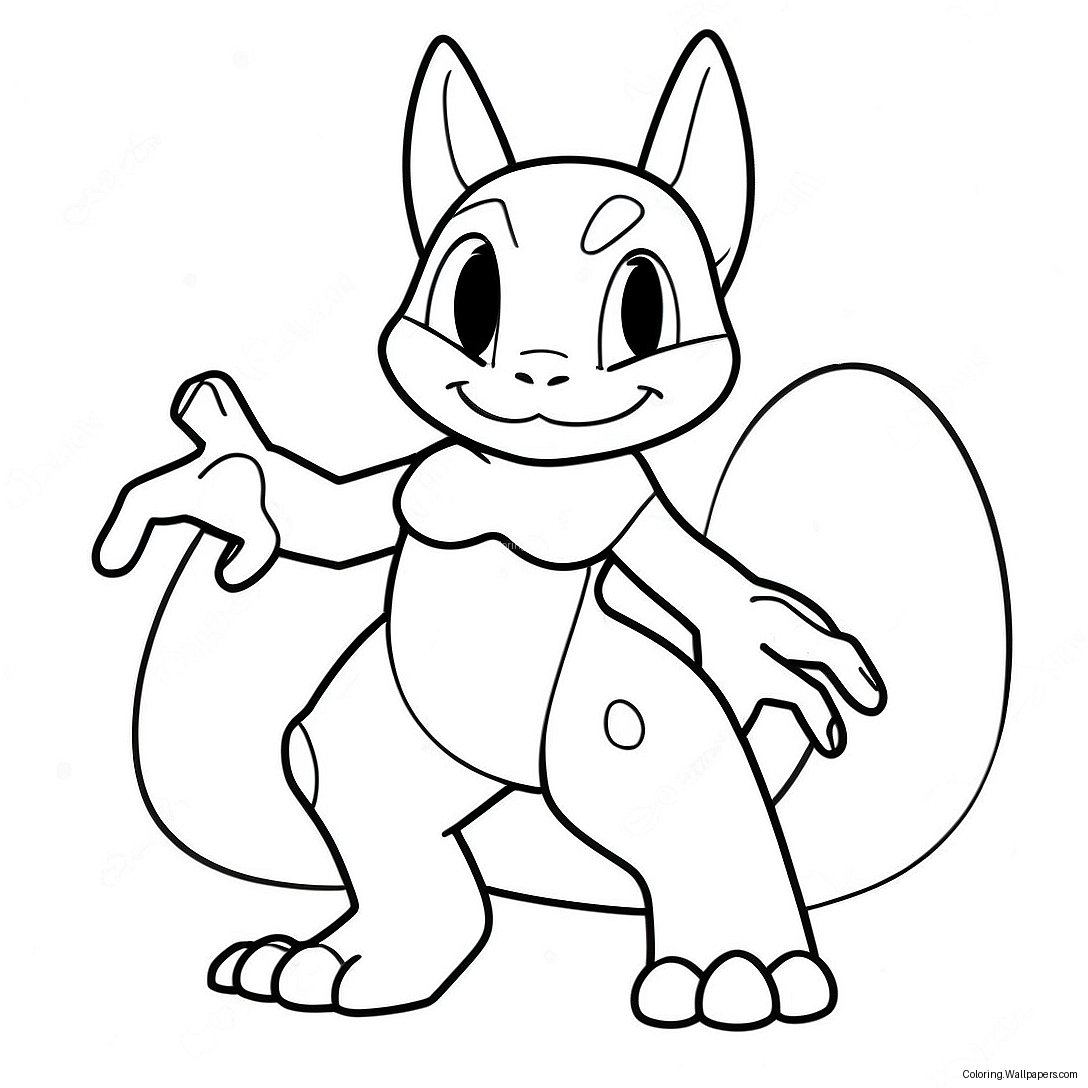 Mewtwo Färgläggningssida 608