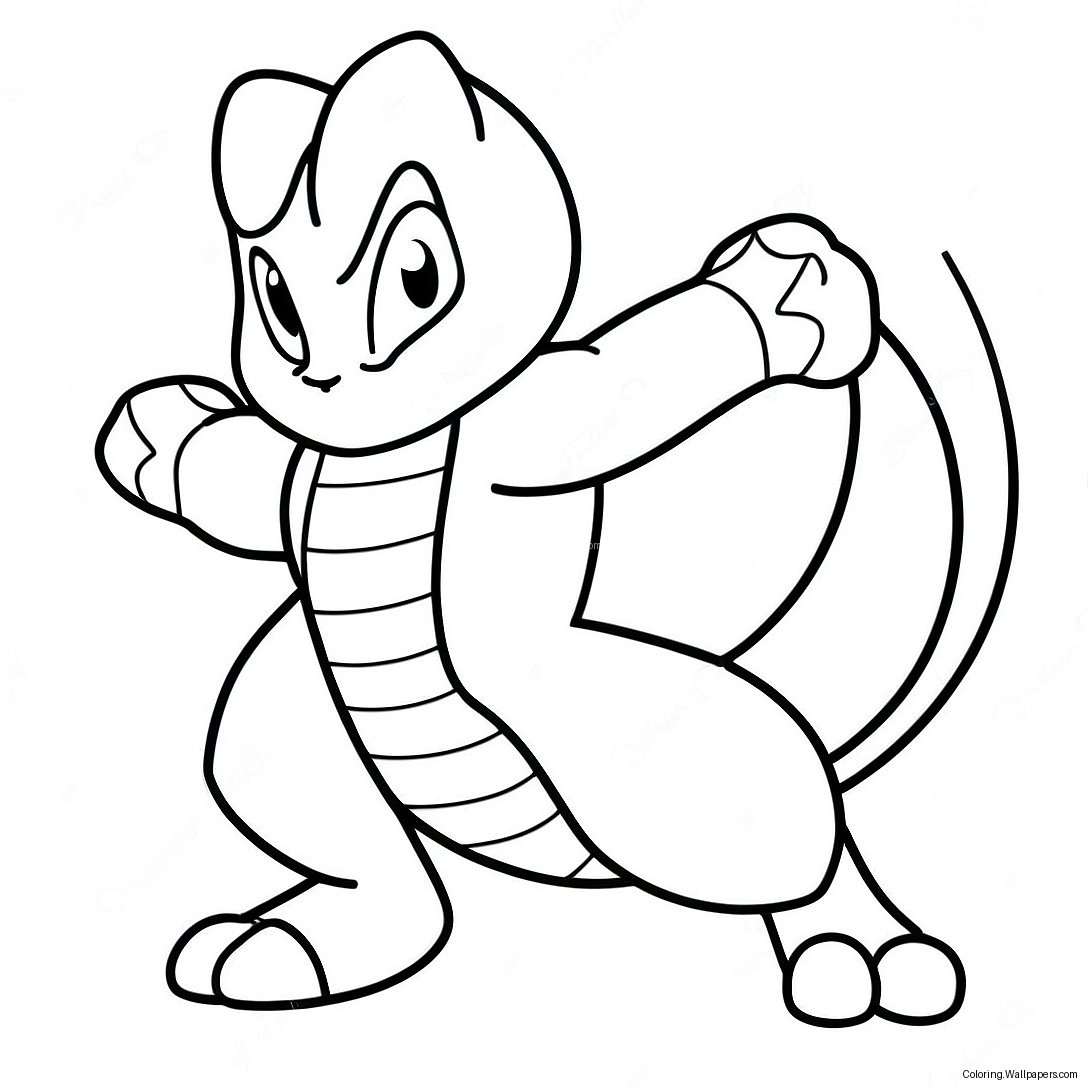 Mewtwo In Battle Pose Coloring Page 622