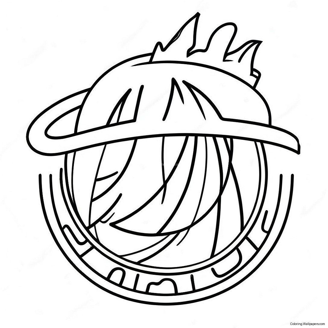 Página Para Colorear Del Logo De Miami Heat 21645