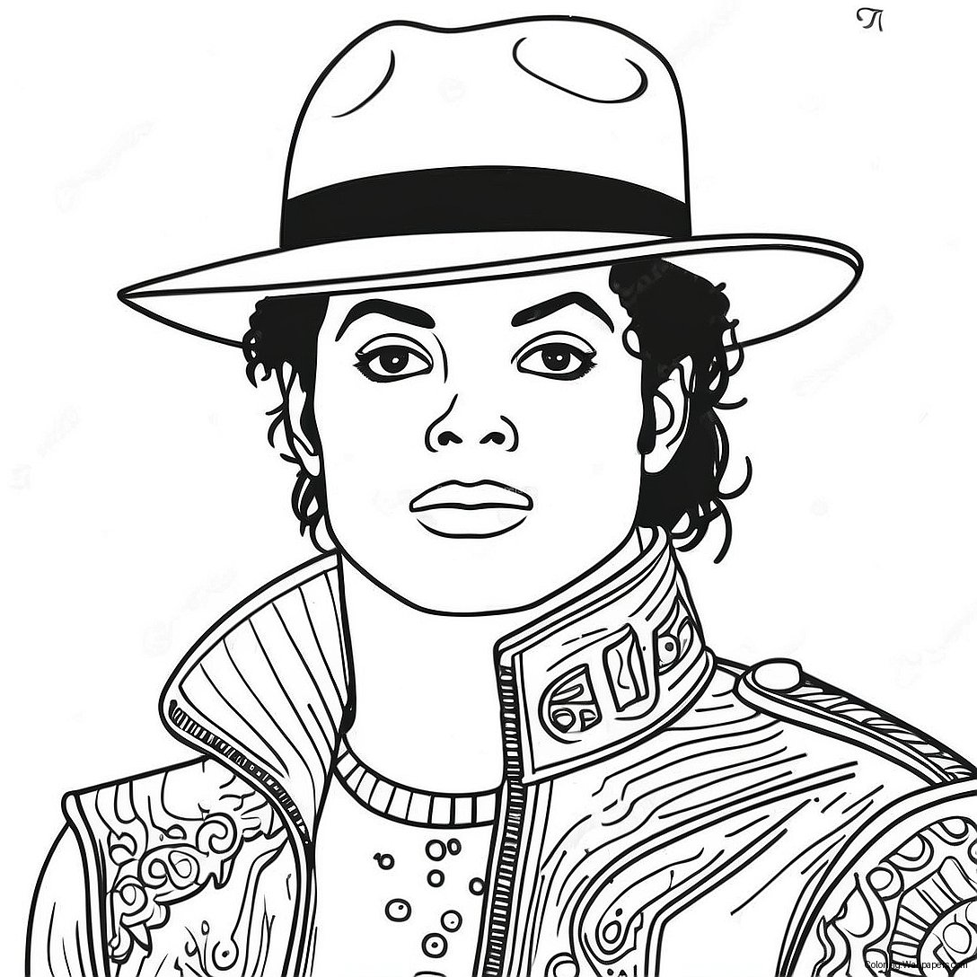 Michael Jackson Färgläggningssida 1593