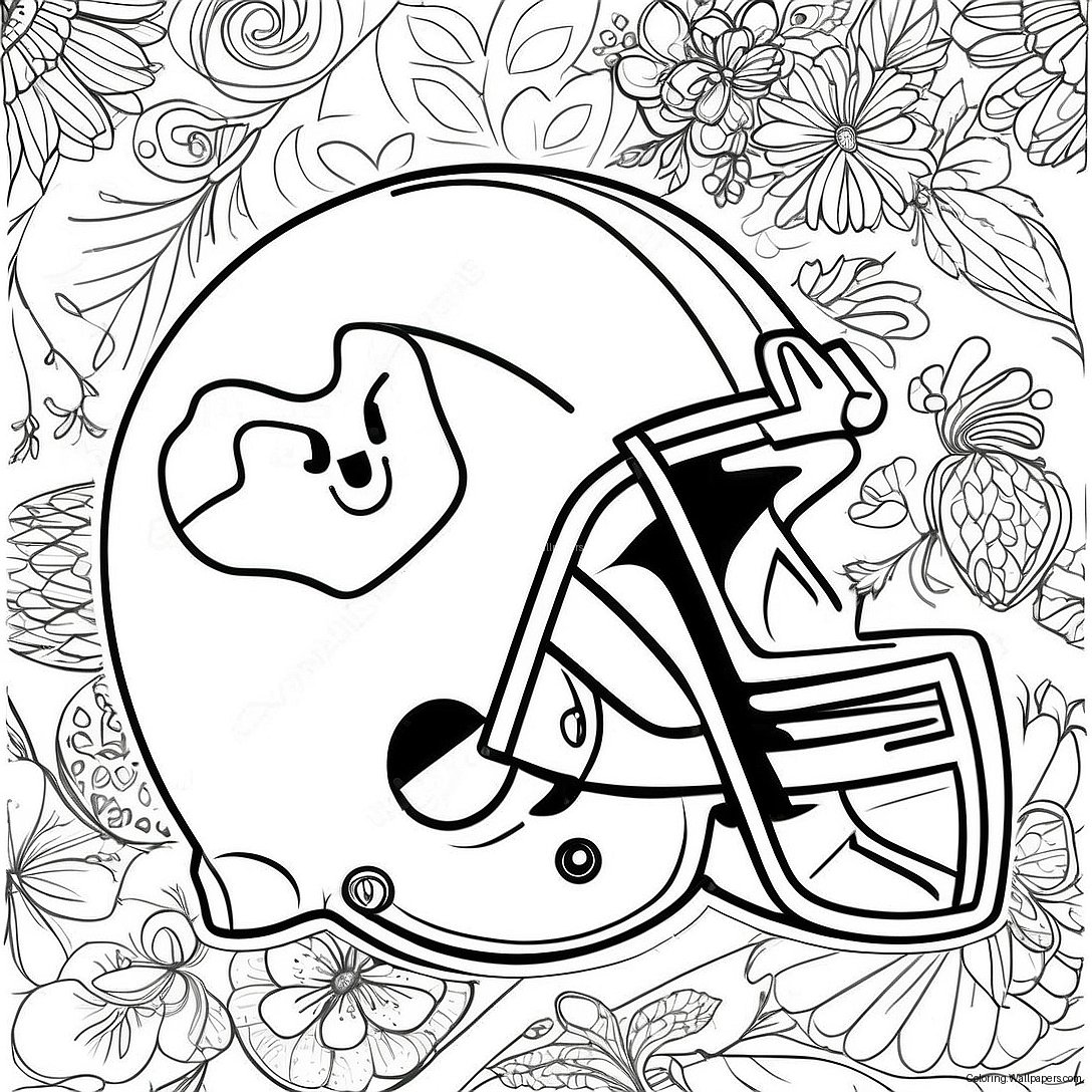 Michigan Football Team Logo Coloring Page 10701