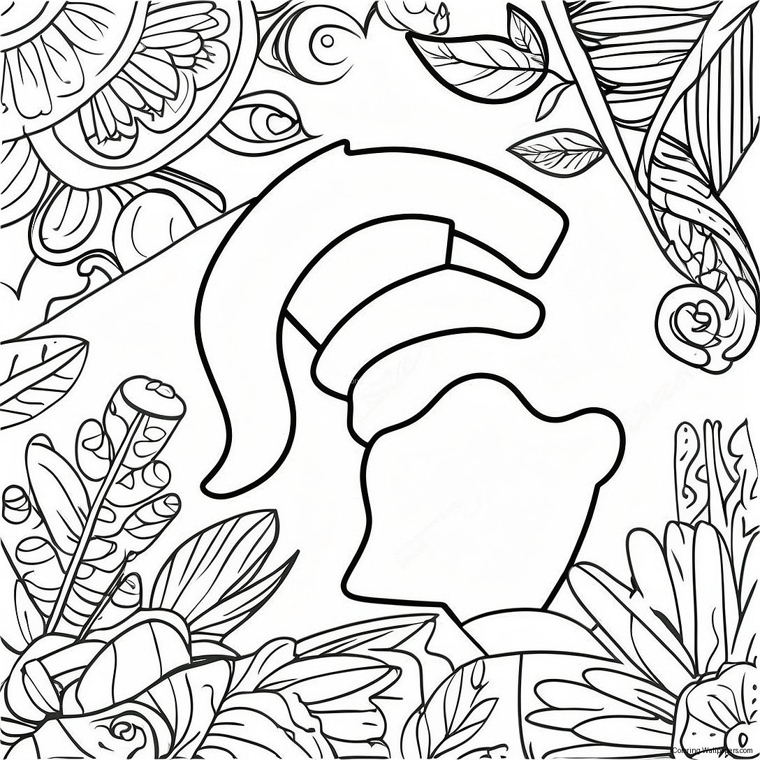 Michigan State Logo Coloring Page 31193