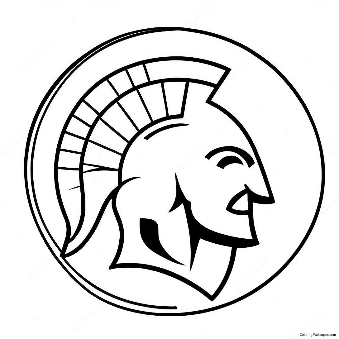 Michigan State Logo Coloring Page 31195