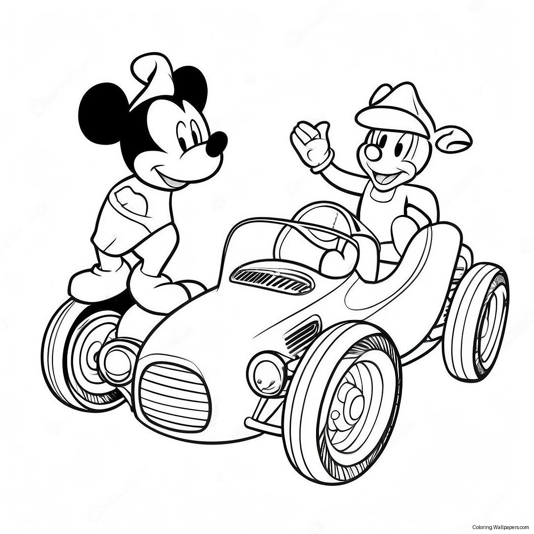 Mickey En De Roadster Racers Kleurplaat 40183