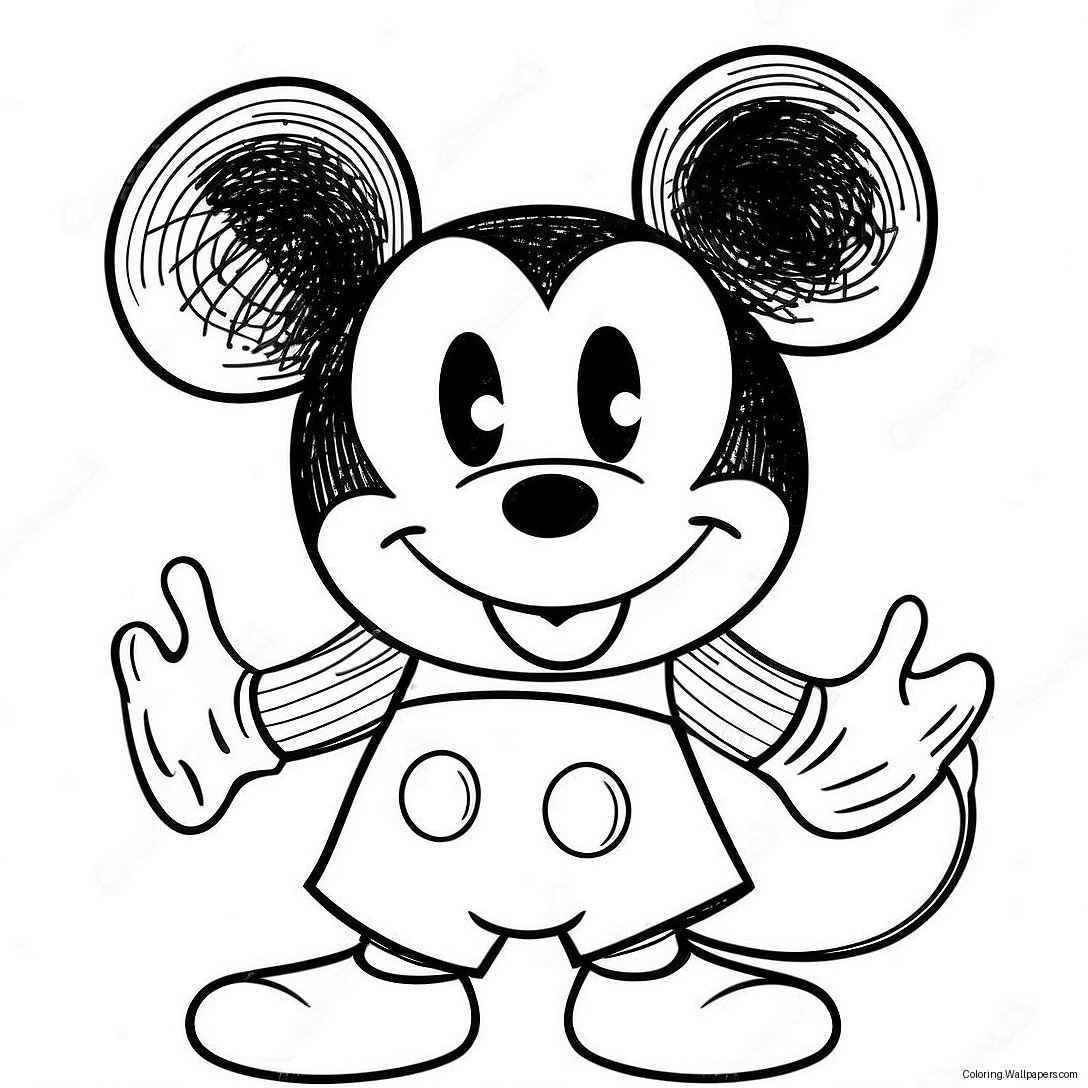 Mickey Mouse Coloring Page 39468