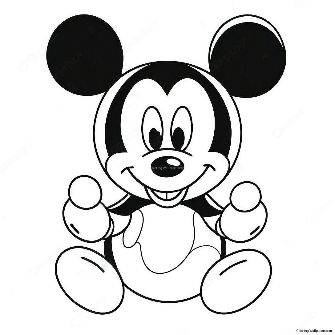 Mickey Mouse Osterei Ausmalbild 46791