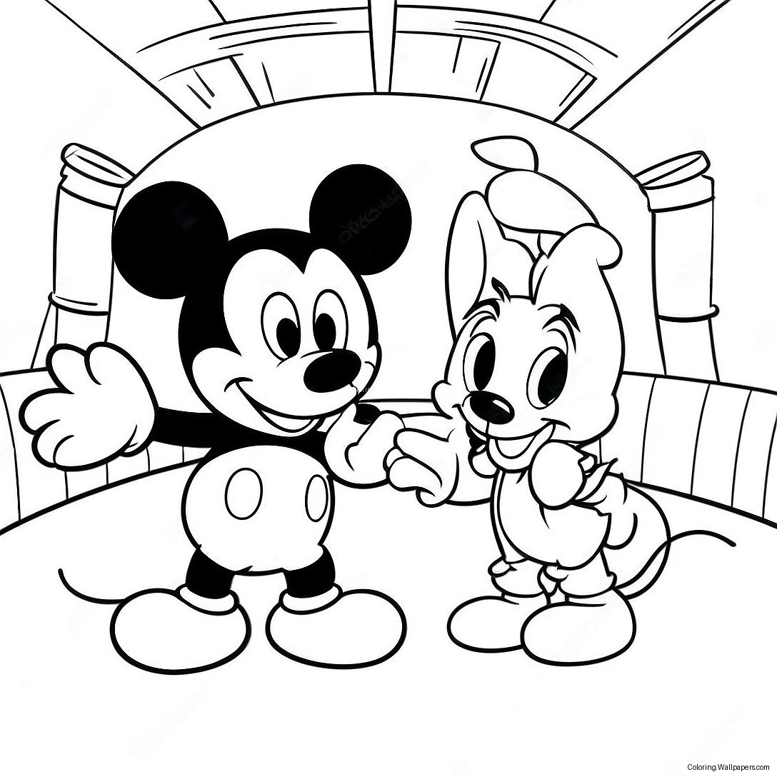 Mickey Mouse Playhouse Adventure Coloring Page 45889