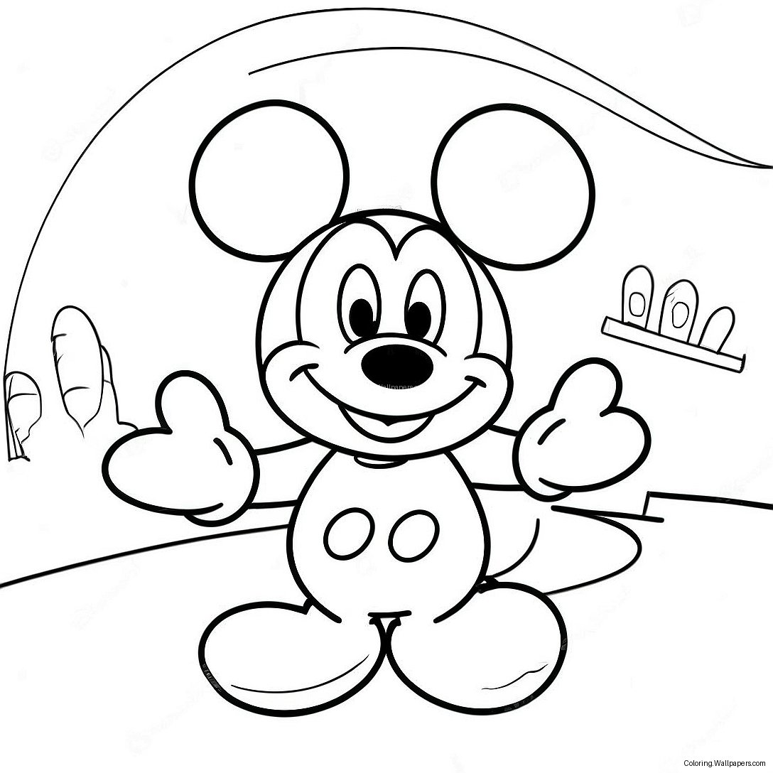 Mickey Mouse Playhouse Adventure Coloring Page 45892