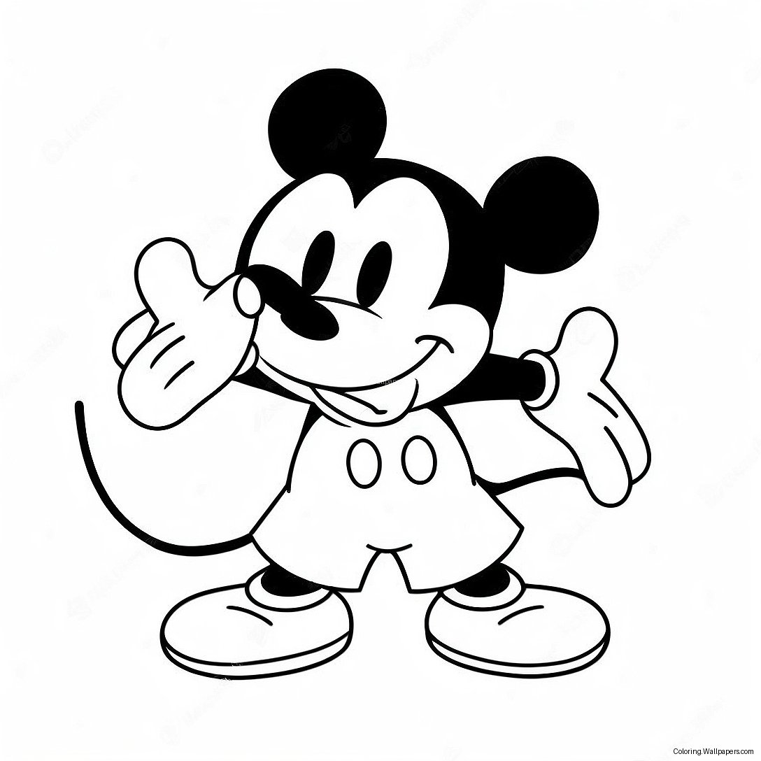 Página Para Colorir Calças Do Mickey Mouse 36475