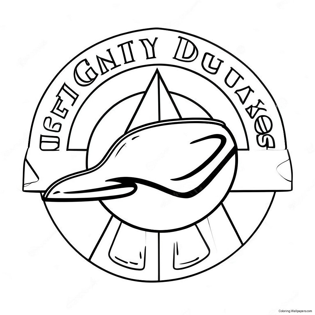 Mighty Ducks Logo Coloring Page 55912