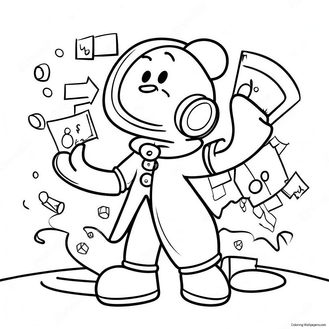 Mighty Math Squad Coloring Page 23039