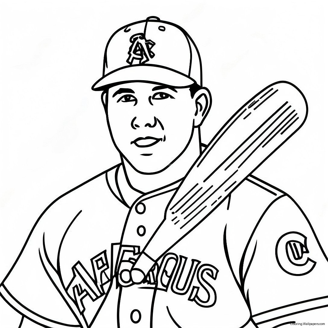 Page À Colorier Mike Trout 20358