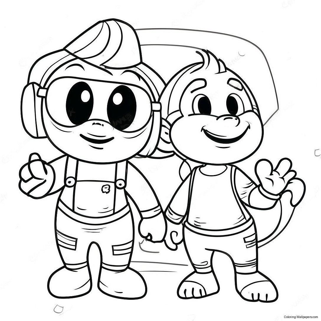 Mikey And Jj Coloring Page 14225