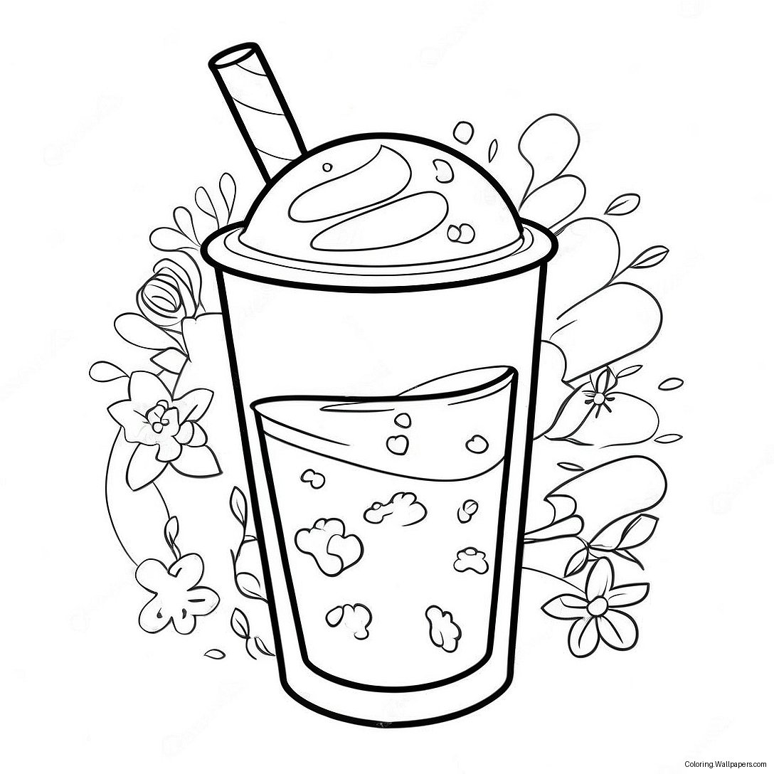 Milkshake Coloring Page 6938