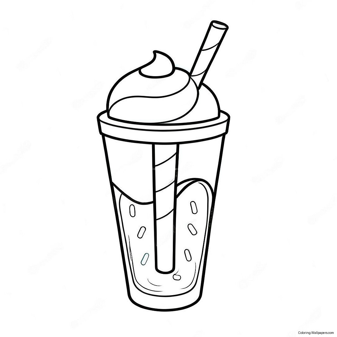 Milkshake Coloring Page 6939