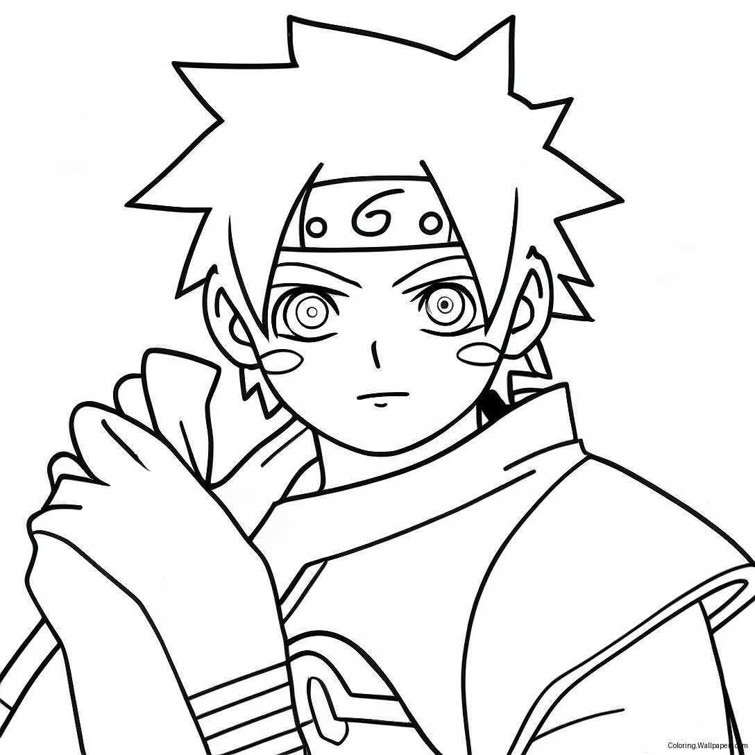 Minato Avec Rasengan À Colorier 26320