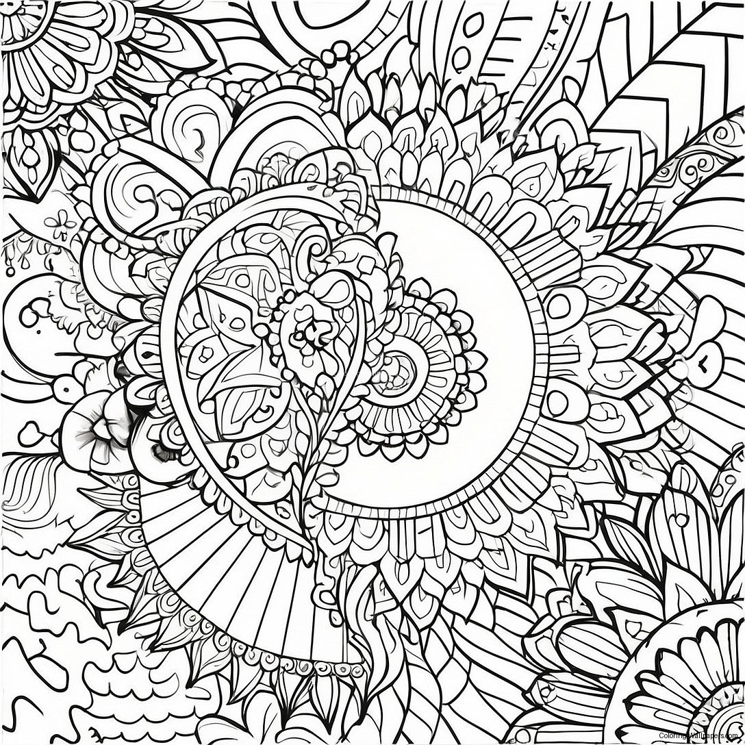 Medveten Mandala Målarbild 1034