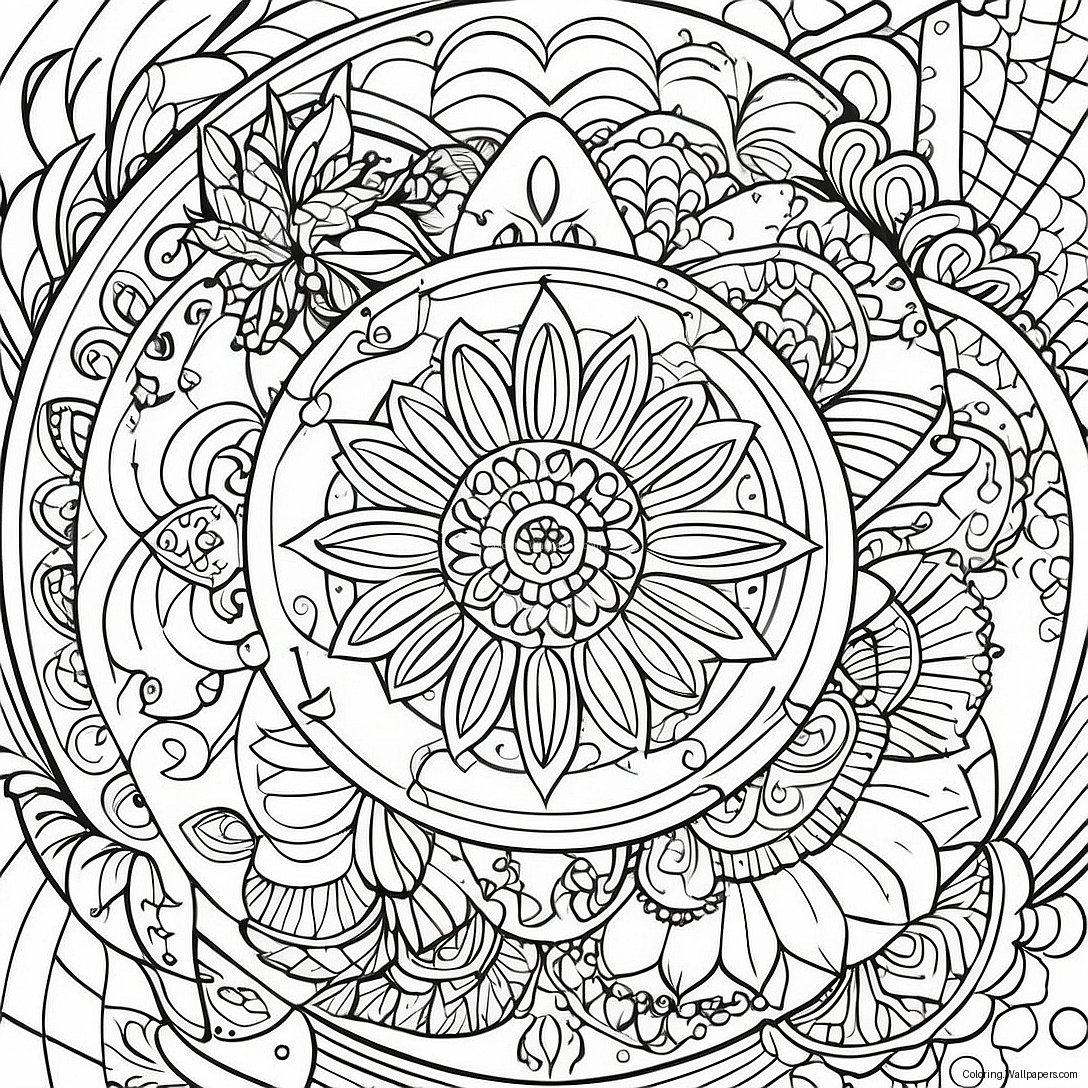 Page À Colorier De Mandala De Pleine Conscience 22605