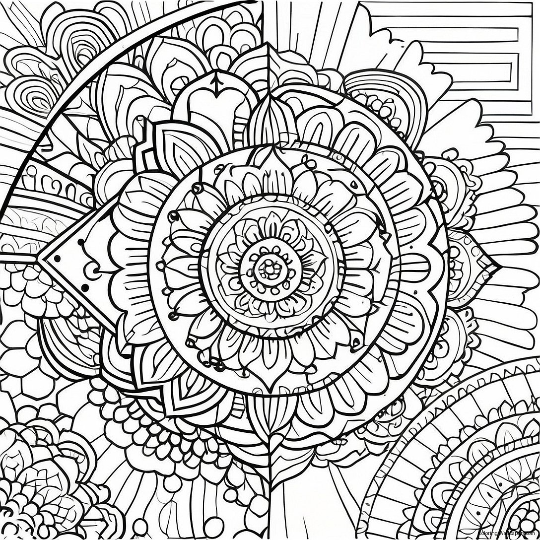 Page À Colorier De Mandala De Pleine Conscience 22608