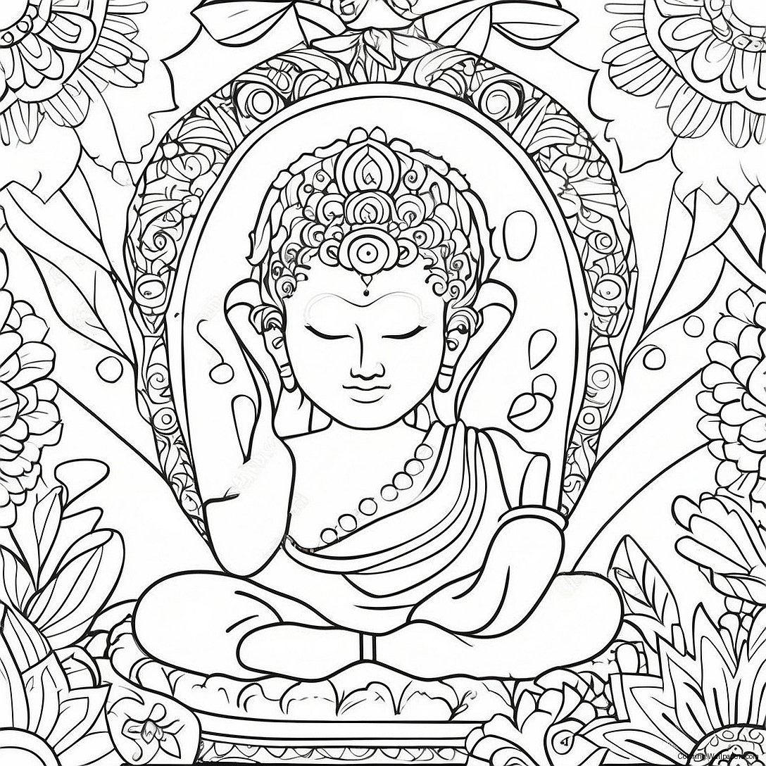 Mindfulness Therapy Coloring Page 9624