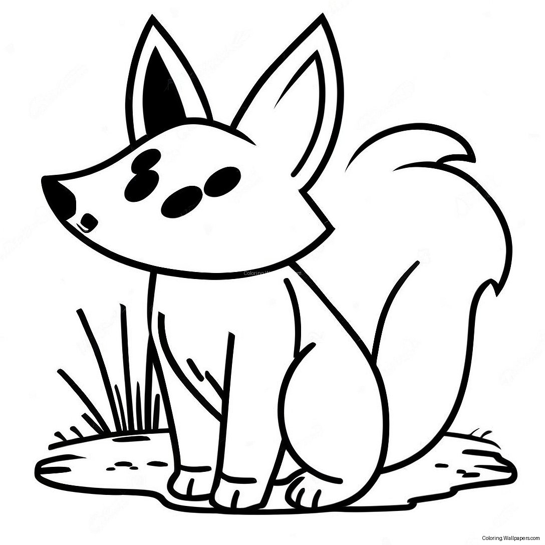 Minecraft Fox Coloring Page 28845