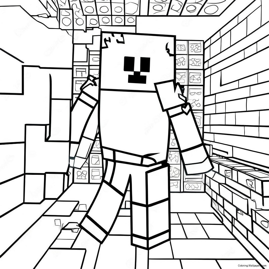 Minecraft Math Workpages Coloring Page 37568