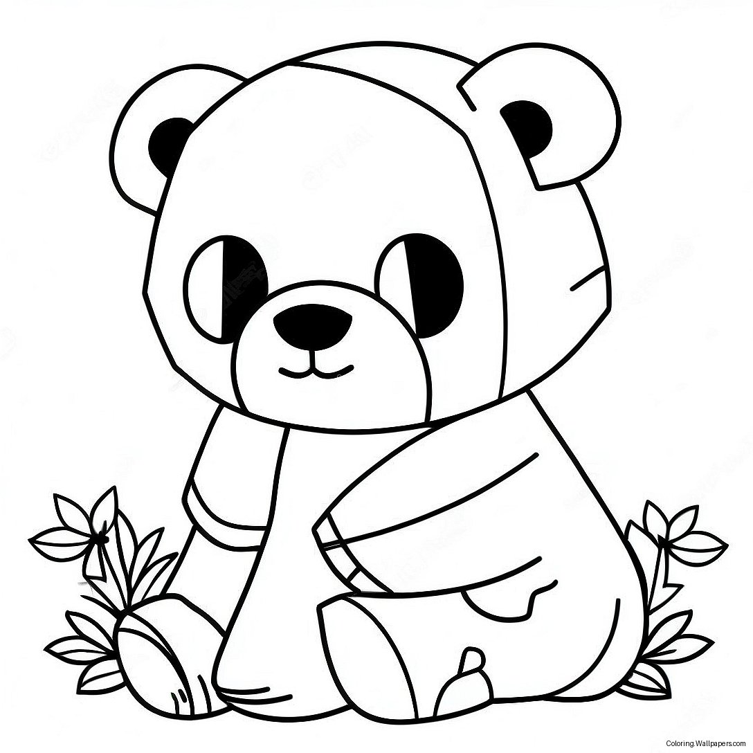 Página Para Colorear De Un Panda De Minecraft 51305