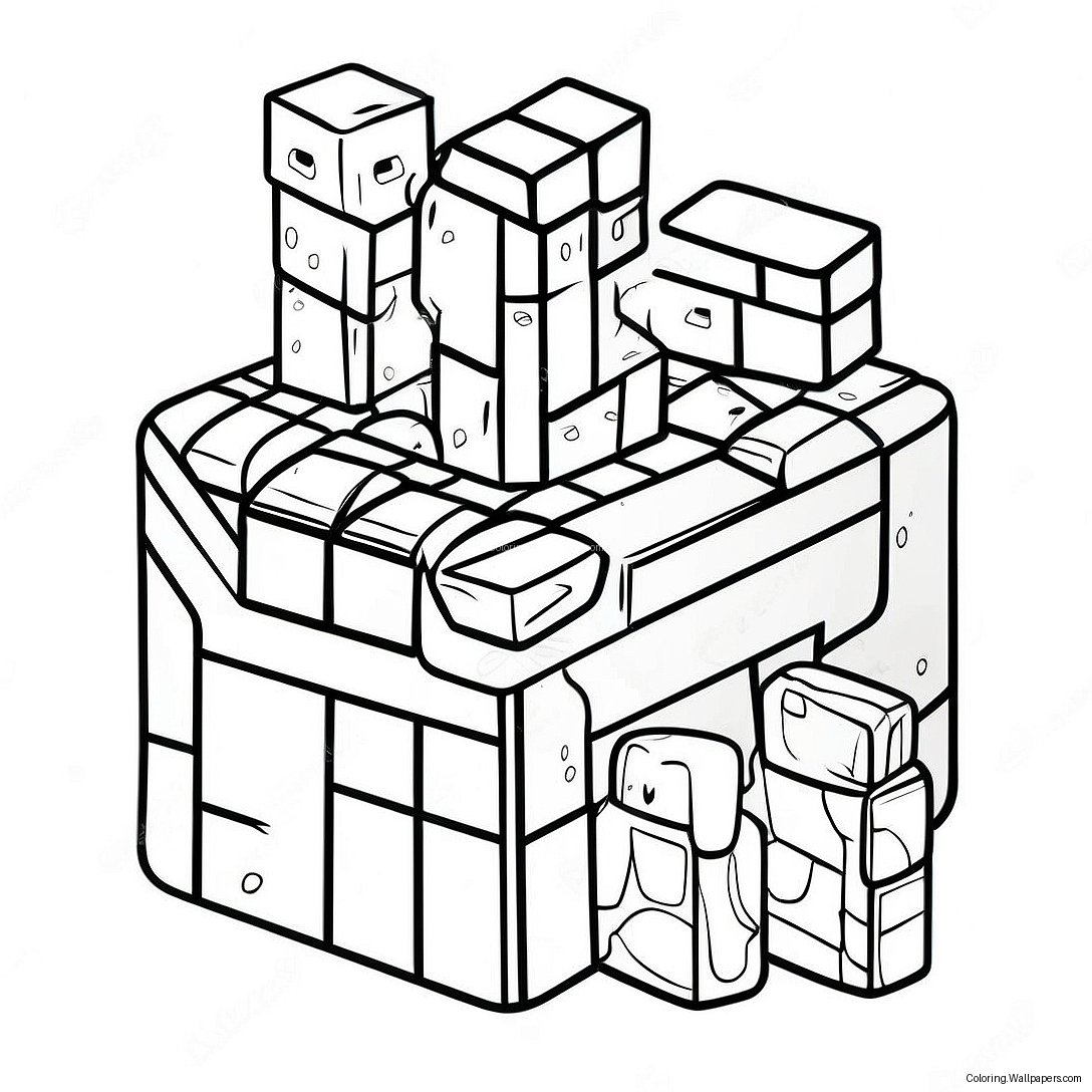 Minecraft Tnt Block Coloring Page 34187