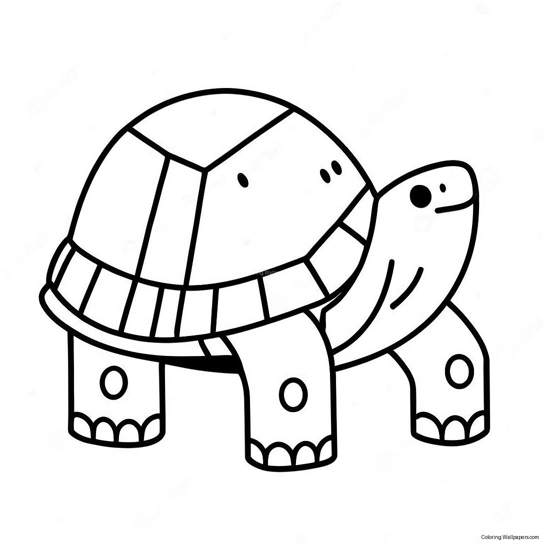 Minecraft Turtle Coloring Page 44263