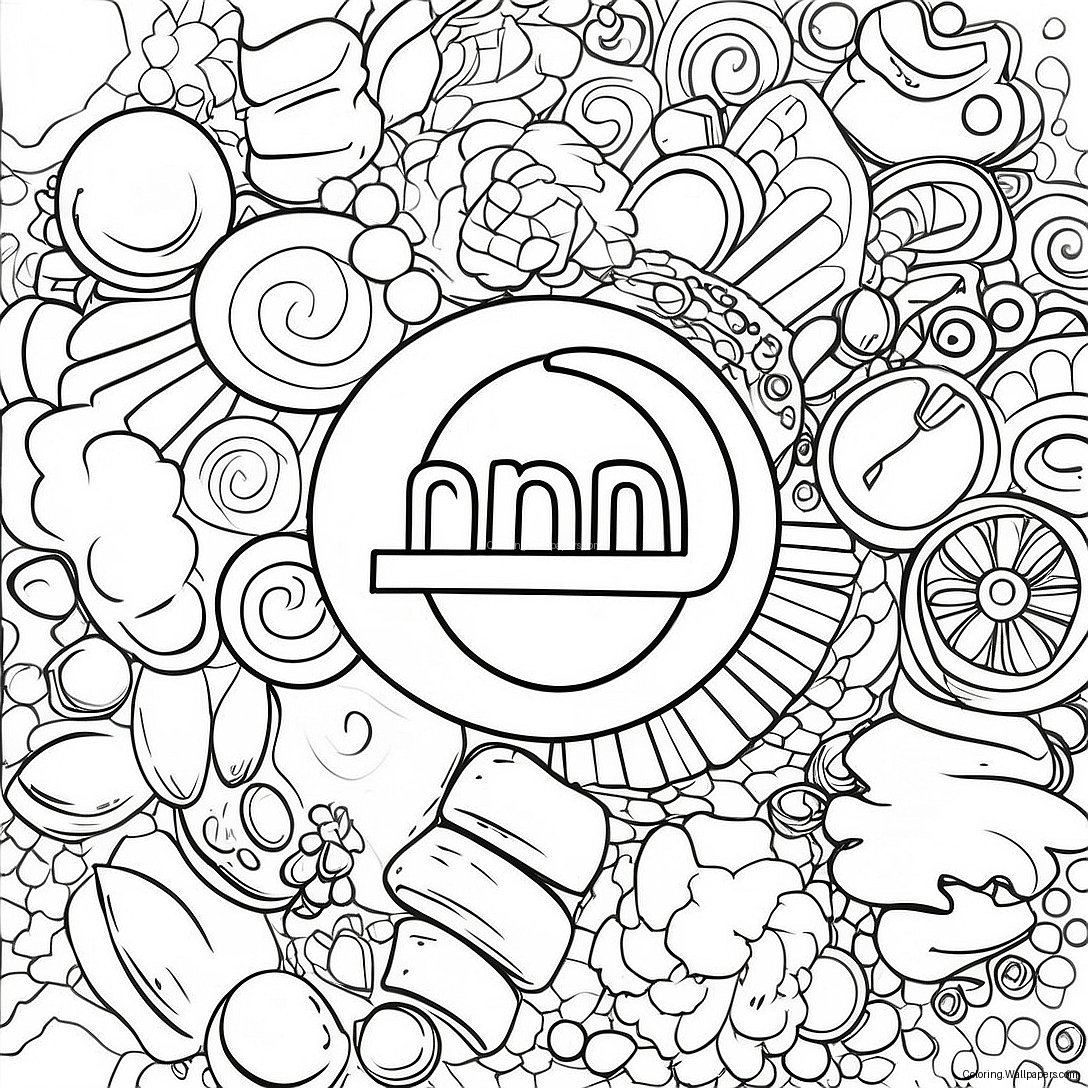 Mini Brands Logo Coloring Page 17041