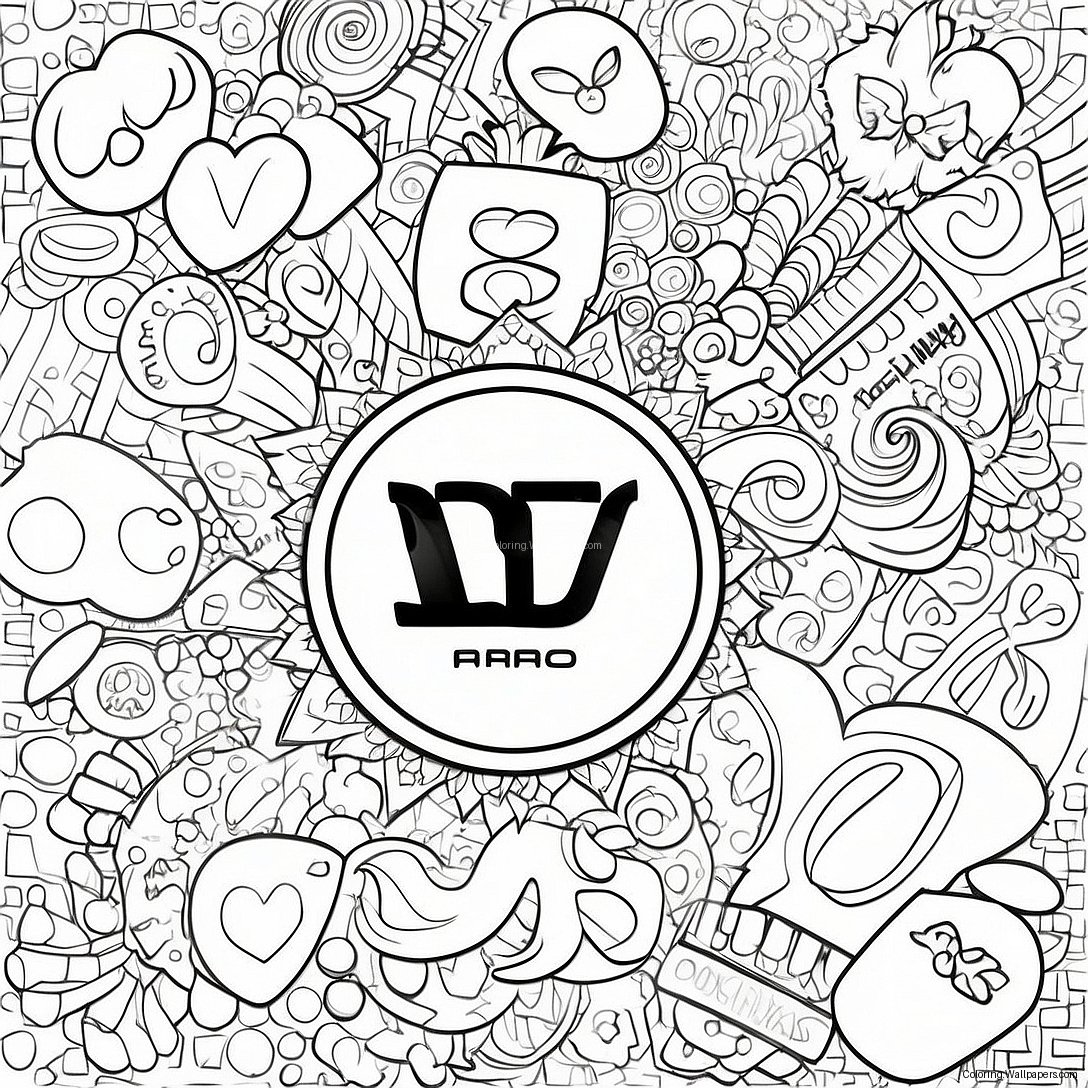 Mini Brands Logo Coloring Page 17042