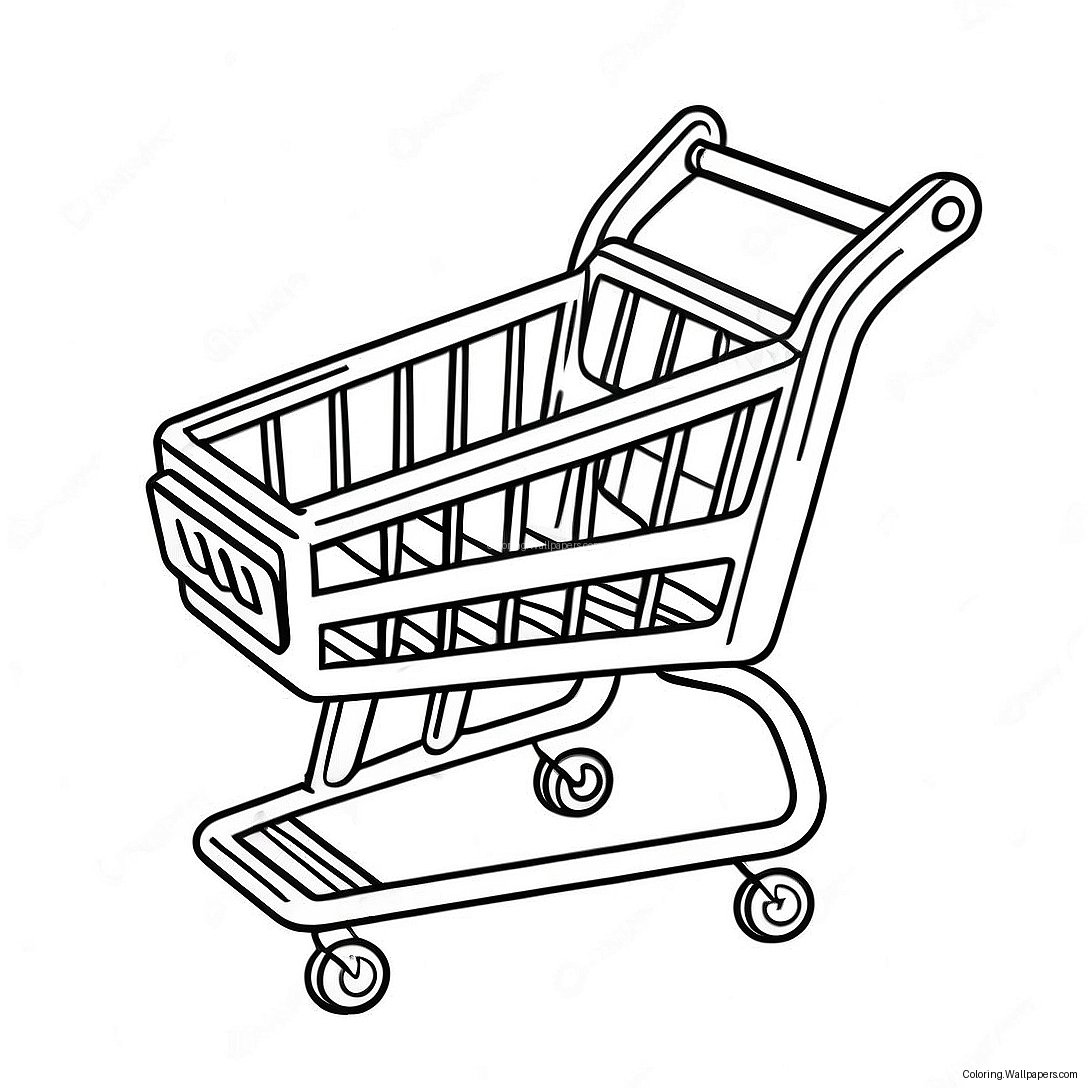 Mini Brands Shopping Cart Coloring Page 17063