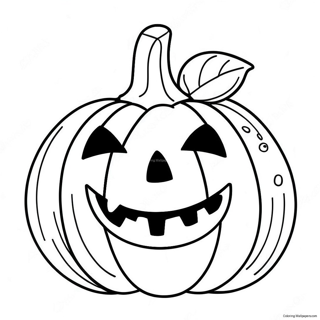 Mini Halloween Pumpkin Coloring Page 49836