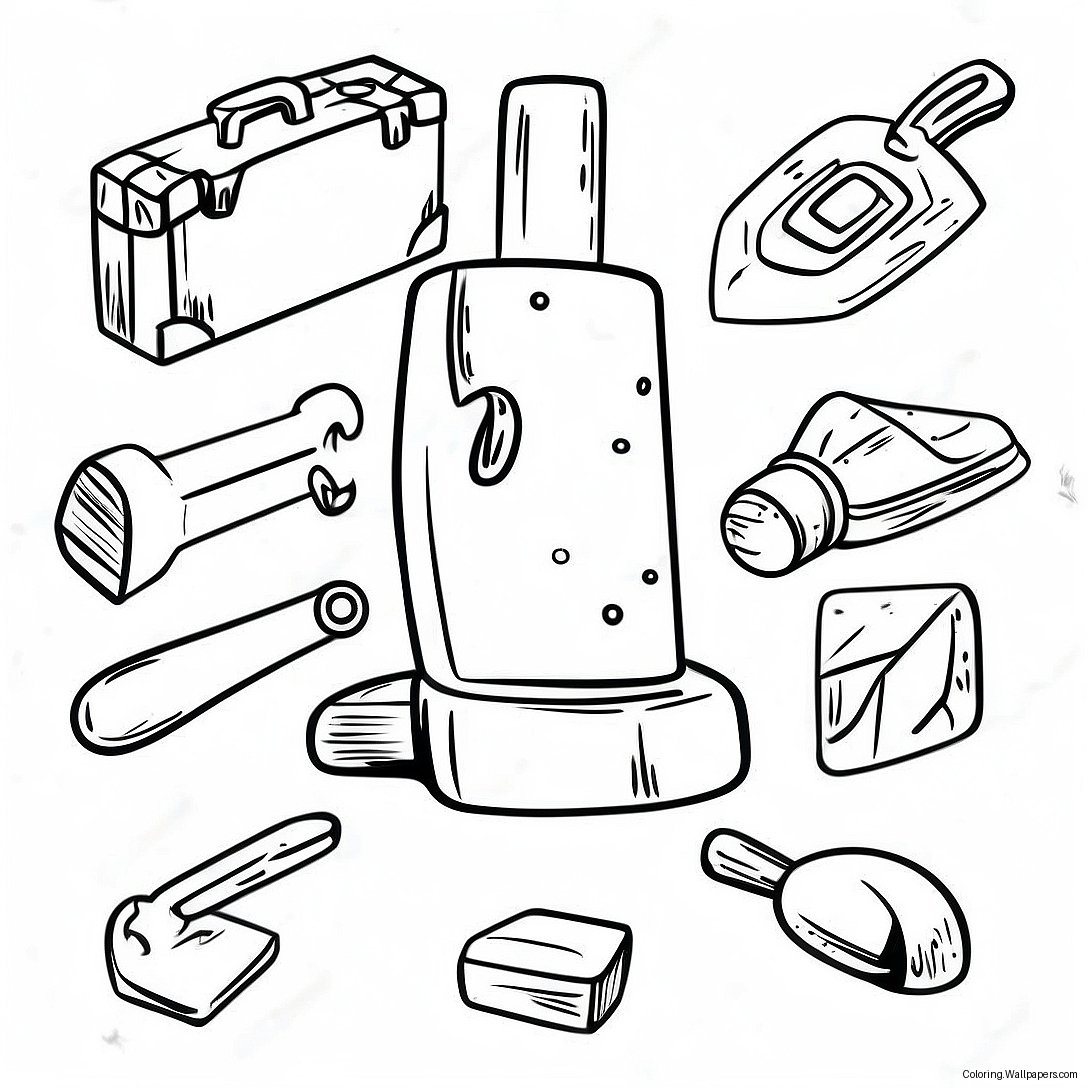 Mining Tools Coloring Page 57182