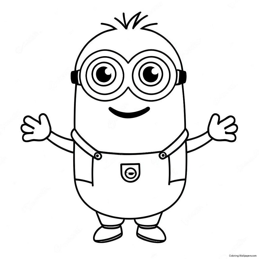 Minion Kevin Coloring Page 55427