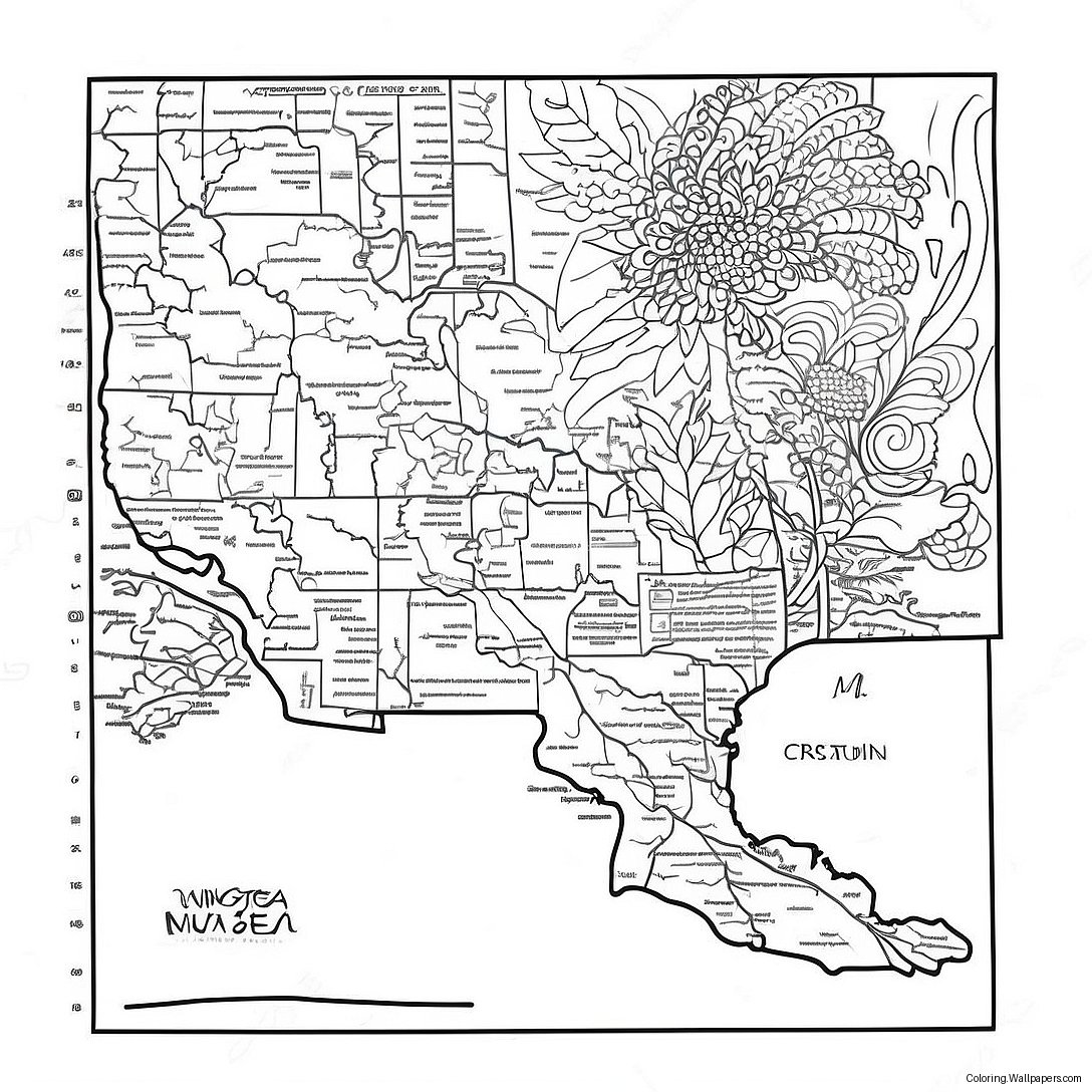 Minnesota State Outline Coloring Page 14513