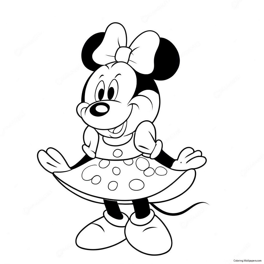 Minnie Maus Ausmalbild 93