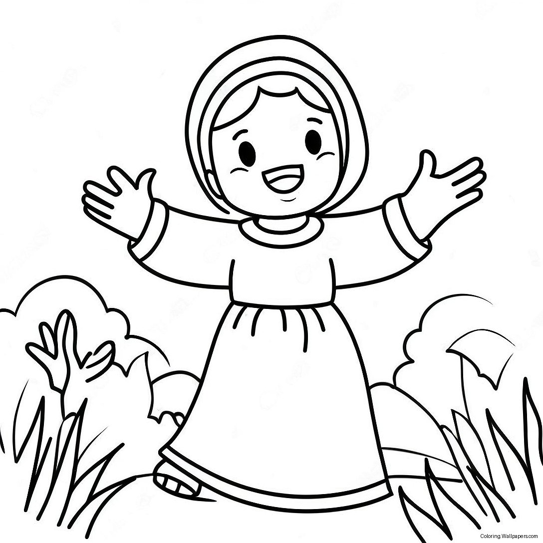 Miriam In Exciting Adventure Coloring Page 45449