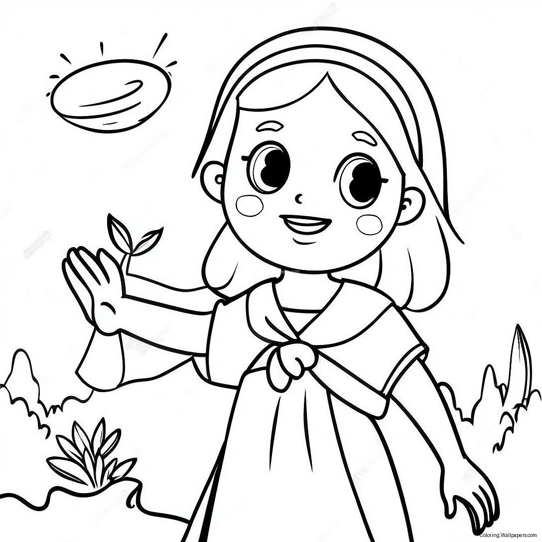 Miriam In Exciting Adventure Coloring Page 45450